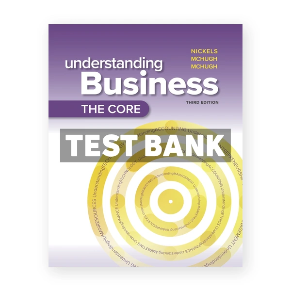 Understanding Business The Core 3rd Nickels Test Bank