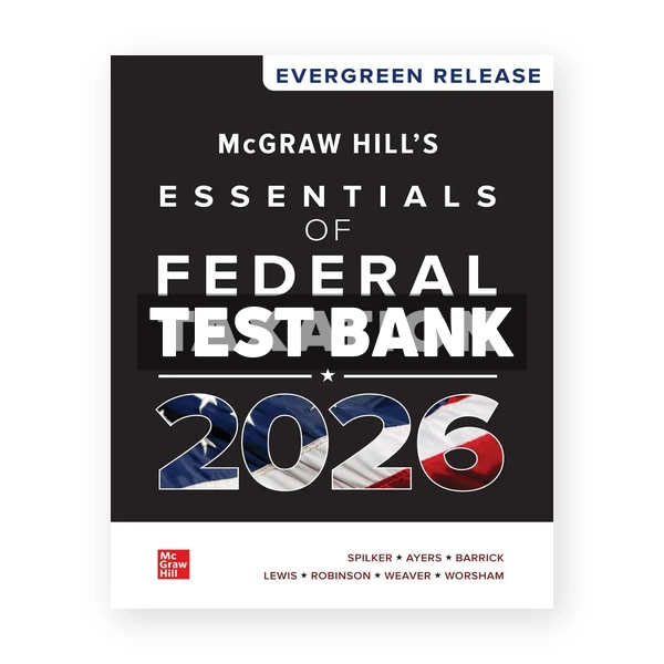 McGraw Hill's Essentials of Federal Taxation 2026 1st Spilker Test Bank