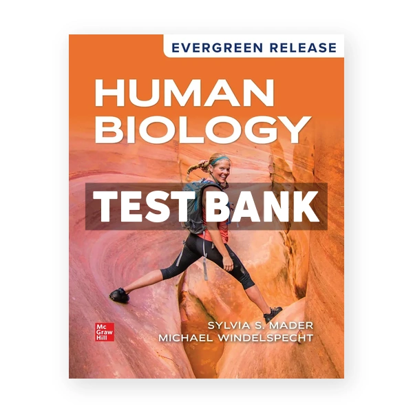 Human Biology 2025 Release 1st Mader Test Bank