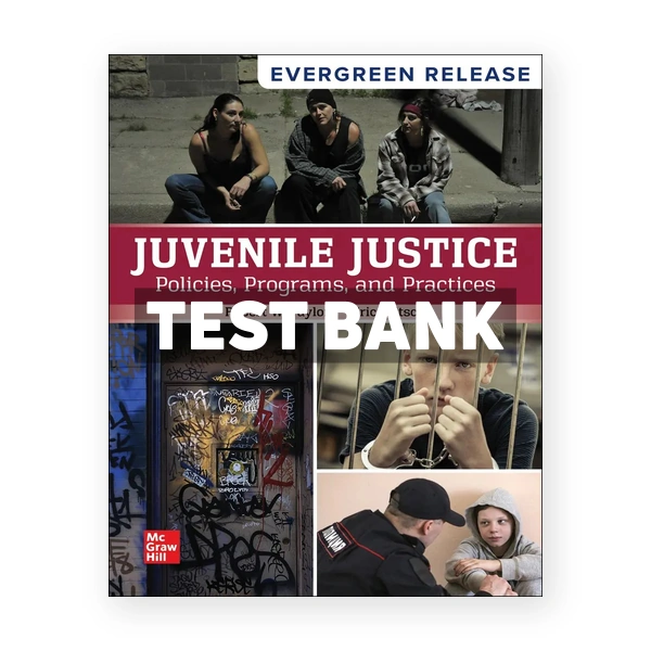 Juvenile Justice - Policies Programs and Practices 2026 Release 1st Taylor Test Bank