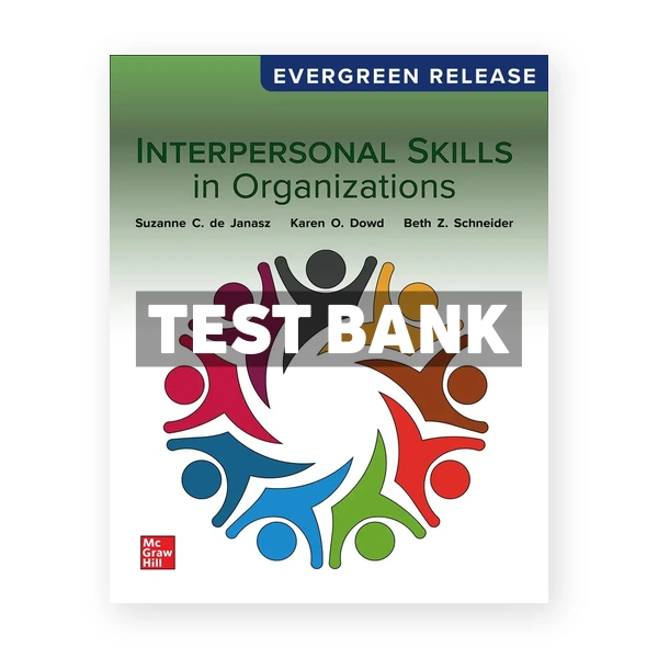 Interpersonal Skills in Organizations 2025 Release 1st Janasz Test Bank