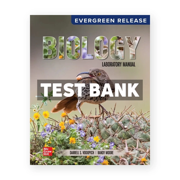 Biology Laboratory Manual 2025 Release 1st Vodopich Test Bank