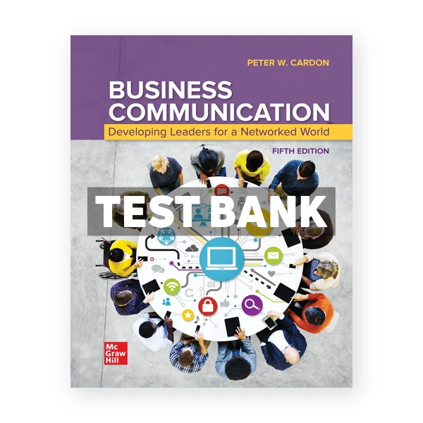 Business Communication 5th Cardon Test Bank