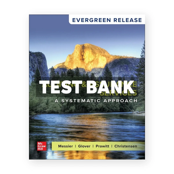 Auditing & Assurance Services - A Systematic Approach 2025 Release 1st Messier Test Bank