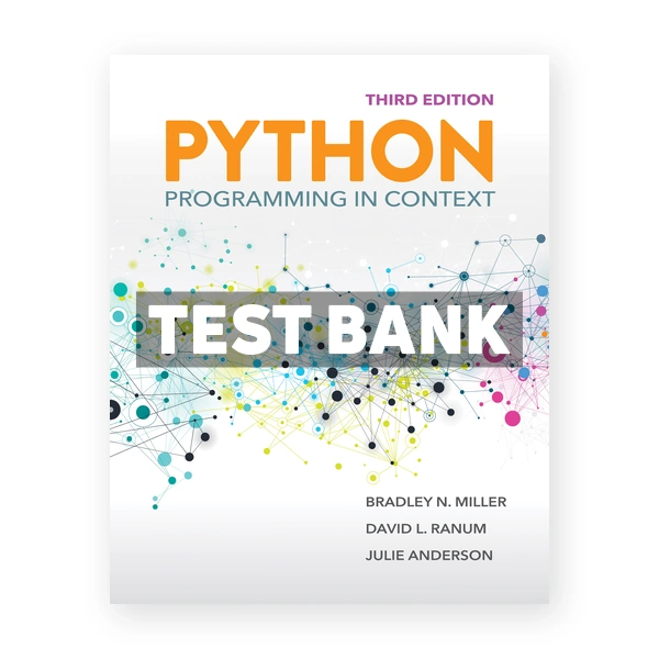 Python Programming in Context 3rd Miller Test Bank