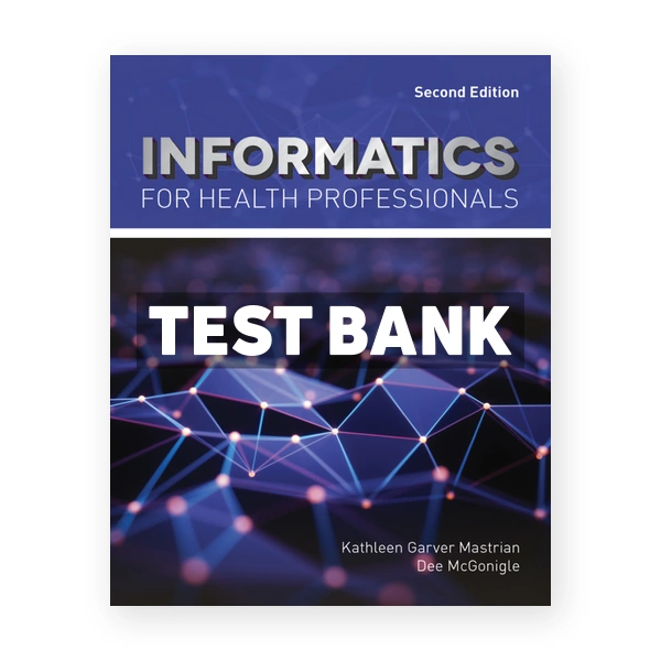 Informatics for Health Professionals 2nd Mastrian Test Bank