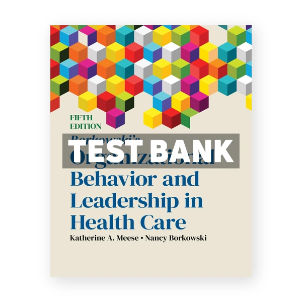 Borkowski's Organizational Behavior and Leadership in Health Care 5th Meese Test Bank