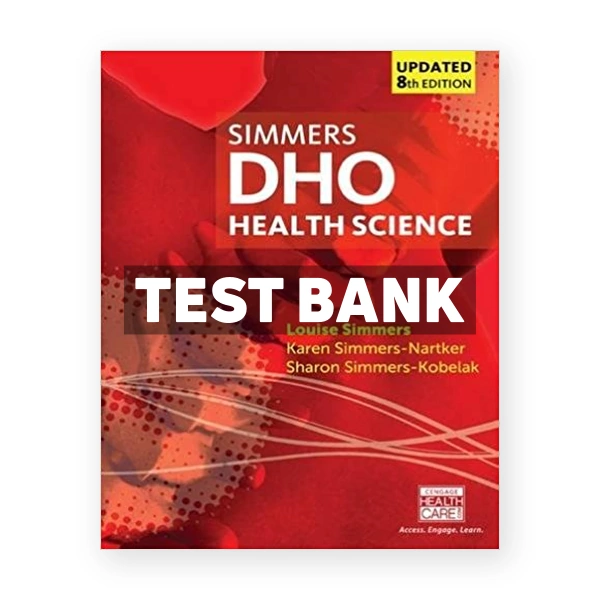 DHO Health Science Updated 8th Simmers Test Bank