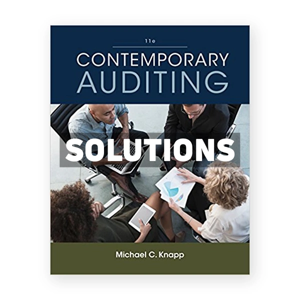 Contemporary Auditing 11th Knapp Solutions Manual