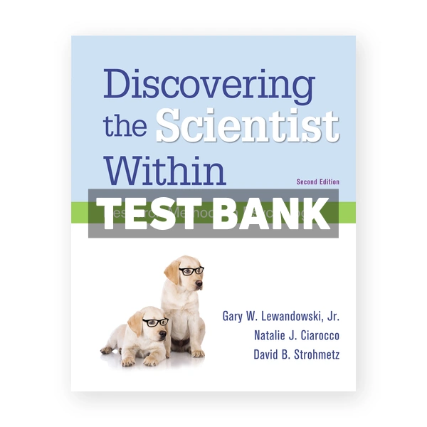 Discovering the Scientist Within Research Methods in Psychology 2nd Lewandowski Test Bank