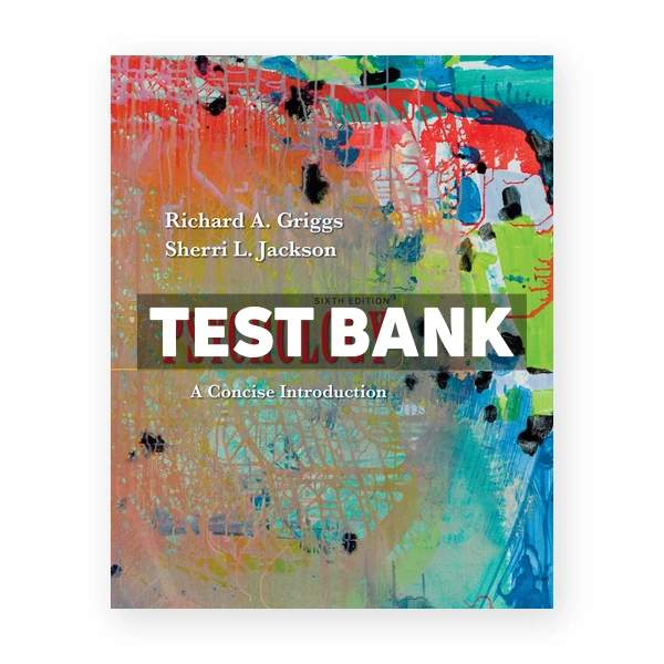 Psychology A Concise Introduction 6th Griggs Test Bank
