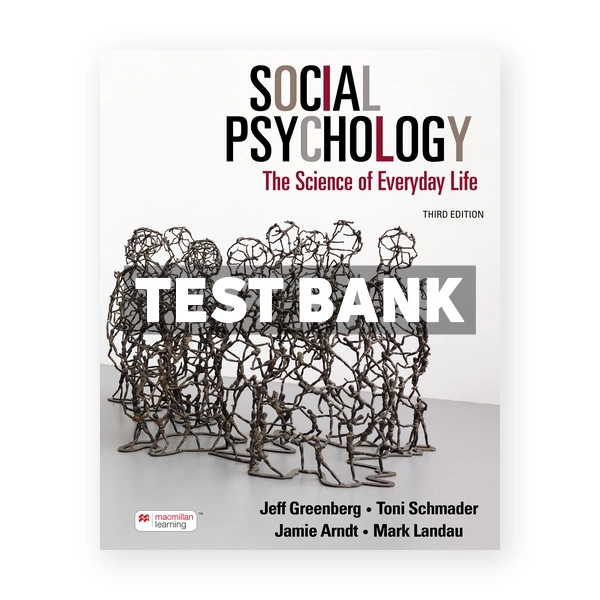 Social Psychology 3rd Greenberg Test Bank