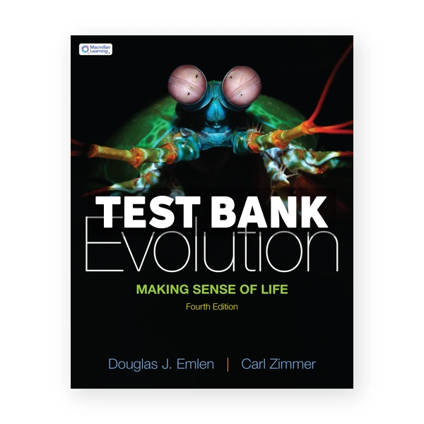 Evolution 4th Emlen Test Bank