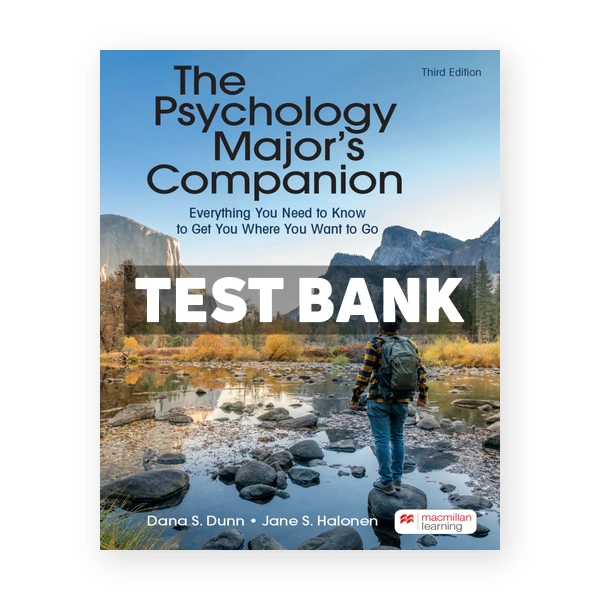 Psychology Major's Companion 3rd Dunn Test Bank