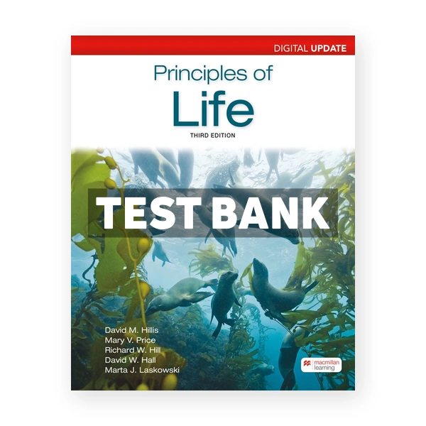 Principles of Life Digital Update 3rd Hillis Test Bank