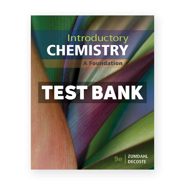 Introductory Chemistry 9th Zumdahl Test Bank