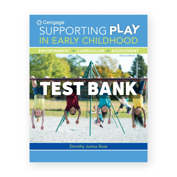 Supporting Play in Early Childhood Environment Curriculum Assessment 3rd Sluss Test Bank