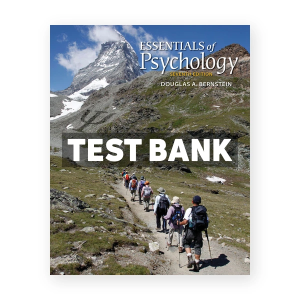 Essentials of Psychology 7th Bernstein Test Bank