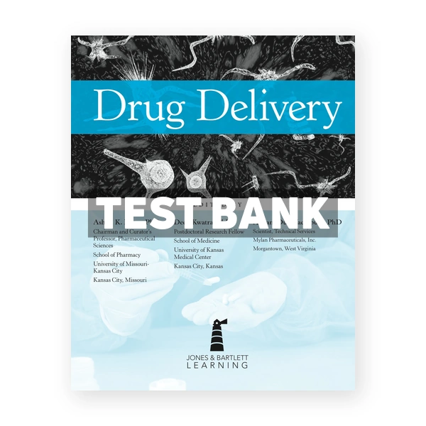 Drug Delivery 1st Mitra Test Bank