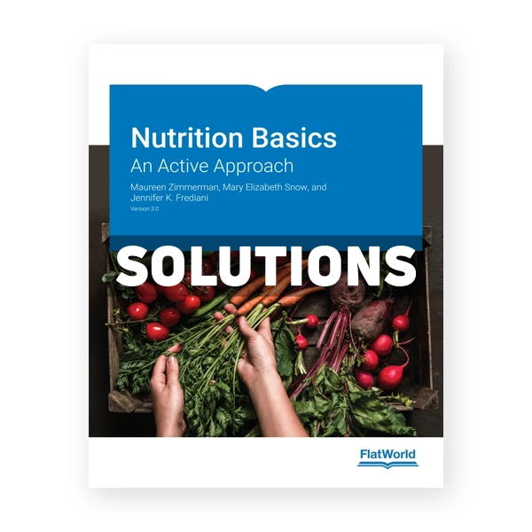 Nutrition Basics v3 1st Zimmerman Solutions Manual