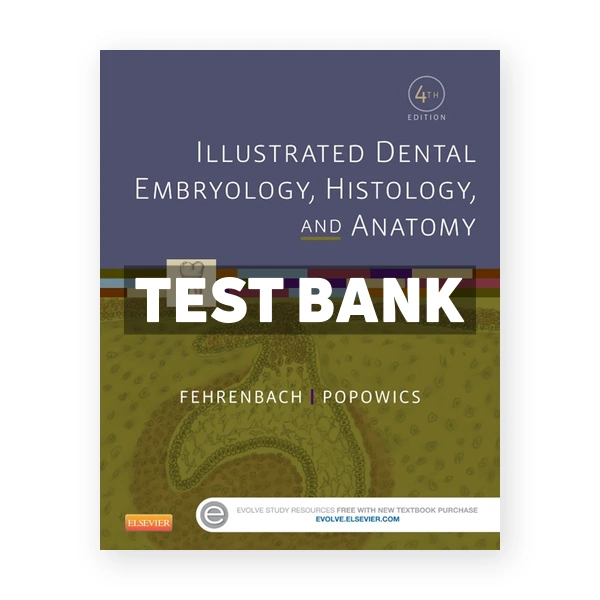 Illustrated Dental Embryology Histology and Anatomy 4th Fehrenbach Test Bank