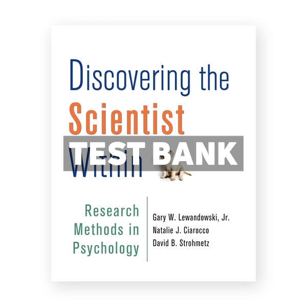 Discovering the Scientist Within Research Methods in Psychology 1st Lewandowski Test Bank