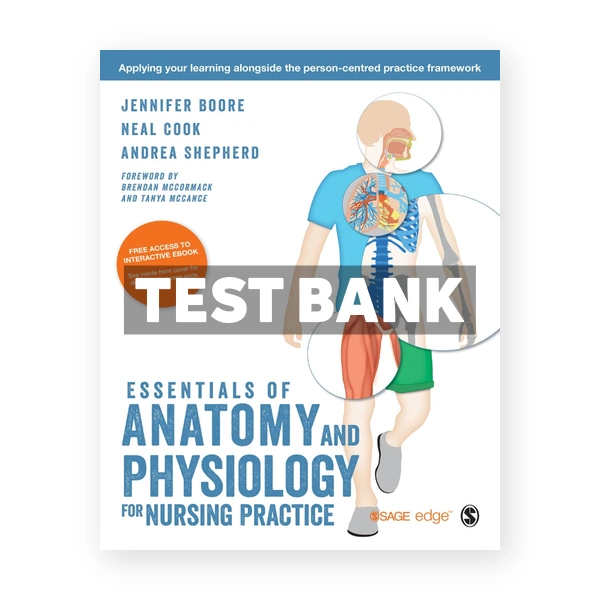 Essentials of Anatomy and Physiology for Nursing Practice 1st Boore Test Bank