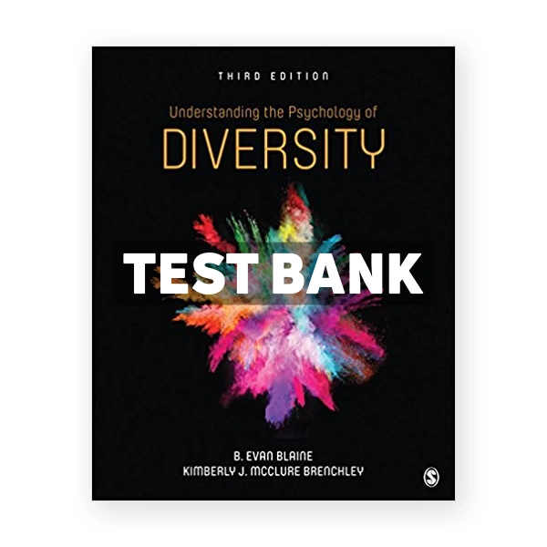 Understanding the Psychology of Diversity 3rd Blaine Test Bank