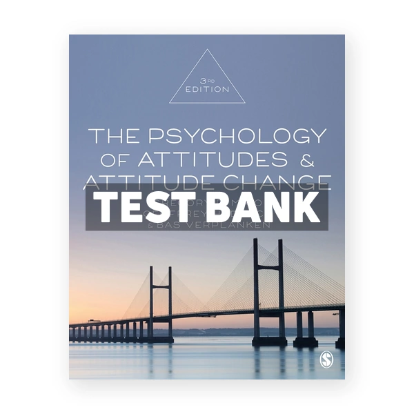 The Psychology of Attitudes and Attitude Change 3rd Maio Test Bank
