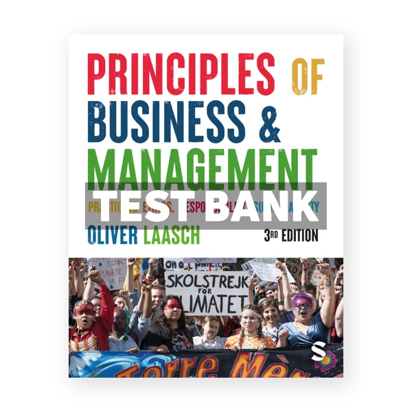 Principles of Business & Management 3rd Laasch Test Bank