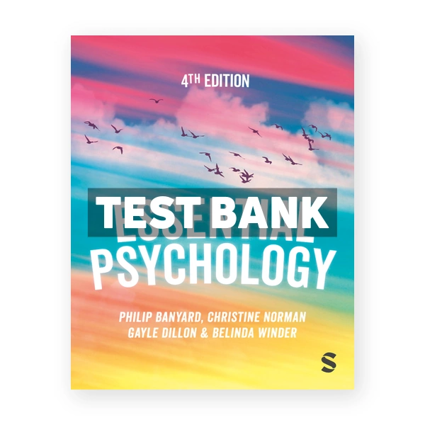 Essential Psychology 4th Banyard Test Bank