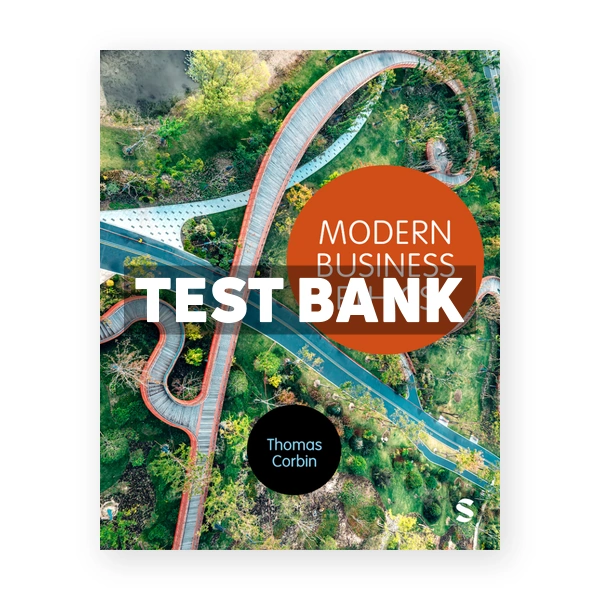Modern Business Ethics 1st Corbin Test Bank