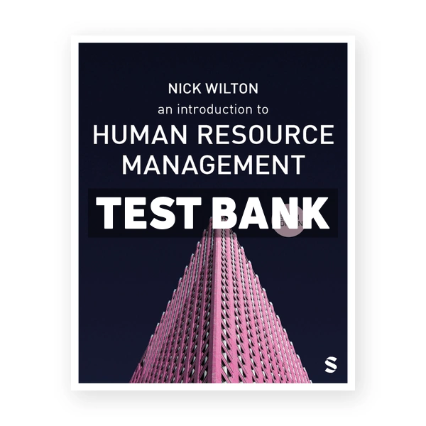 Introduction to Human Resource Management 6th Wilton Test Bank