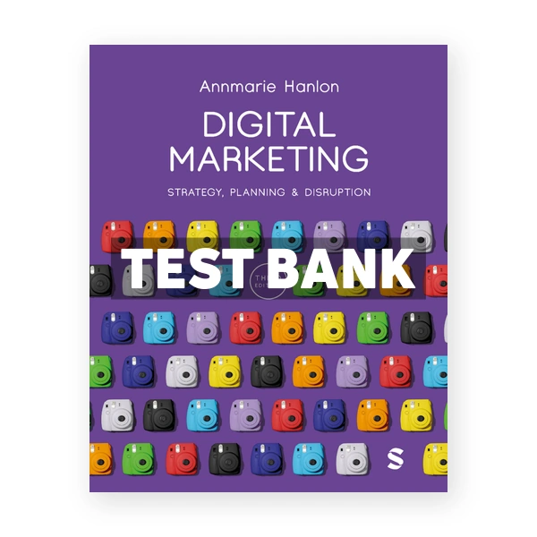Digital Marketing 3rd Hanlon Test Bank