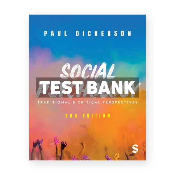 Social Psychology 2nd Dickerson Test Bank