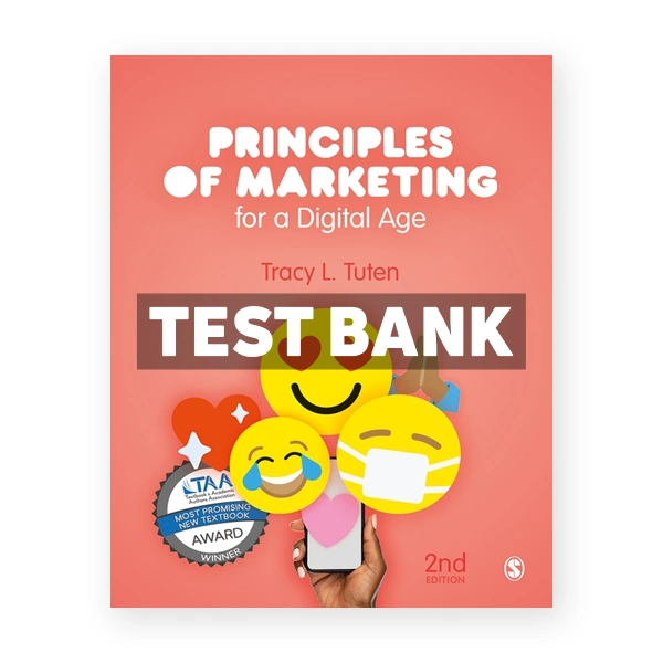 Principles of Marketing for a Digital Age 2nd Tuten Test Bank