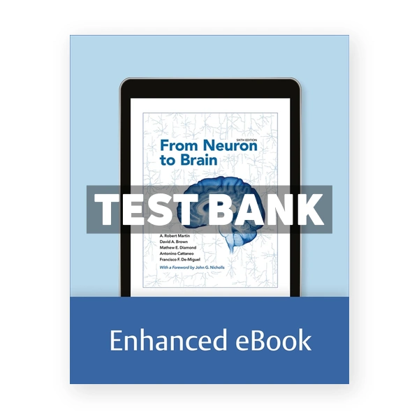 From Neuron to Brain 6th Martin Test Bank