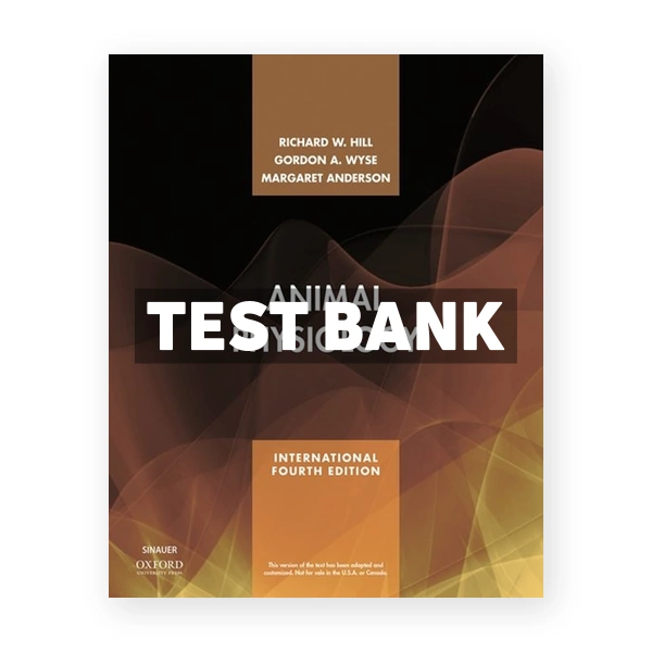 Animal Physiology 4th Hill Test Bank