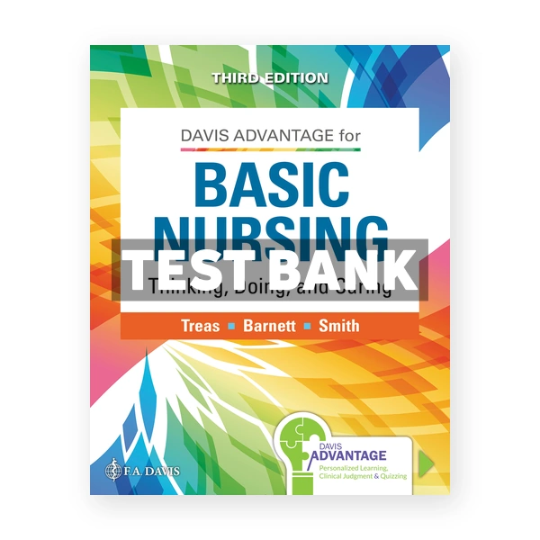 Davis Advantage for Basic Nursing 3rd Treas Test Bank