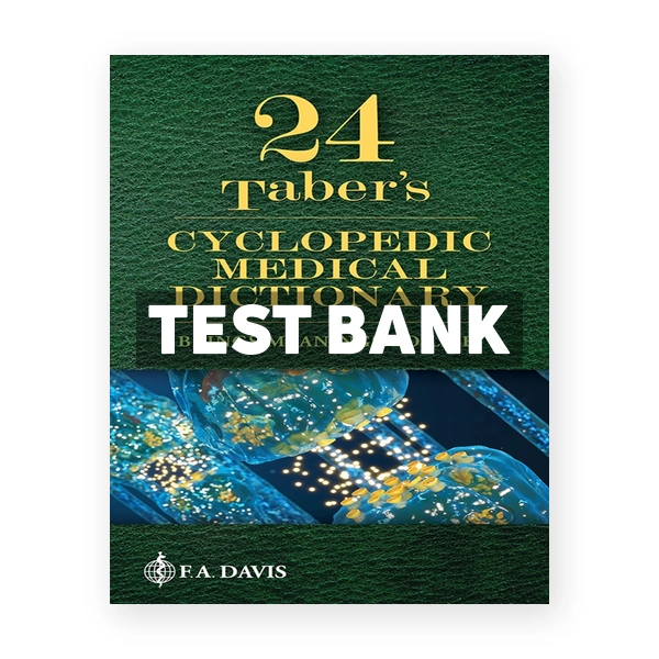 Taber's Cyclopedic Medical Dictionary 3rd Venes Test Bank