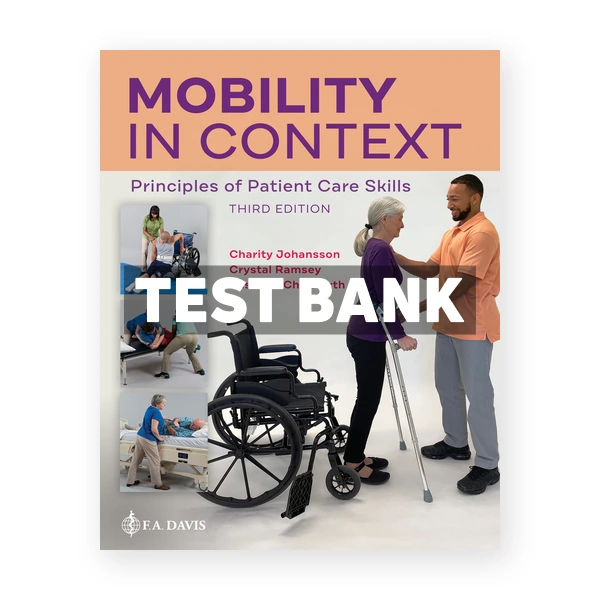 Mobility in Context 3rd Johansson Test Bank