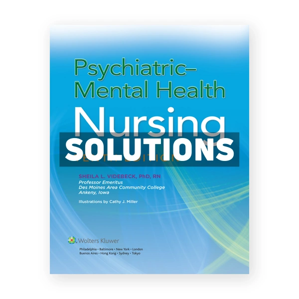 Psychiatric Mental Health Nursing 10th Videbeck Solutions Manual
