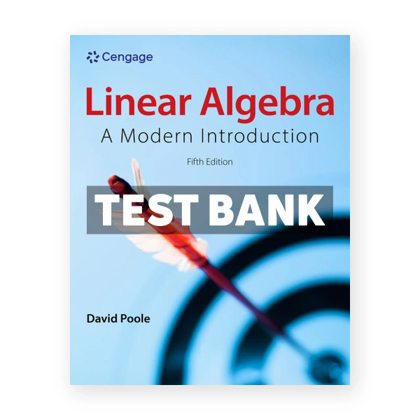 Linear Algebra 5th Poole Test Bank