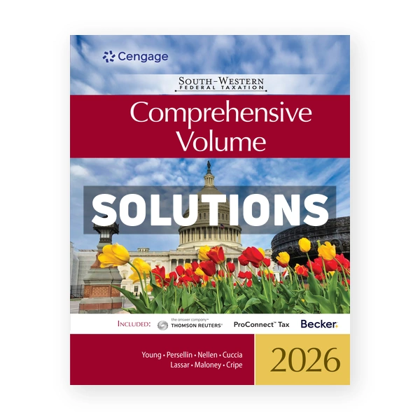 South - Western Federal Taxation 2026 Comprehensive 49th Young Solutions Manual