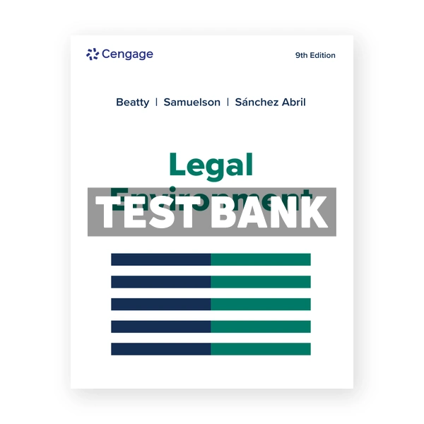 Legal Environment 9th Beatty Test Bank