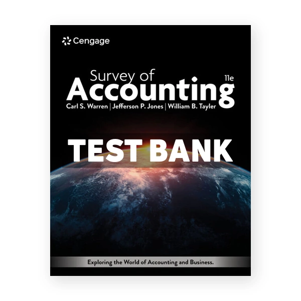 Survey of Accounting 11th Warren Test Bank