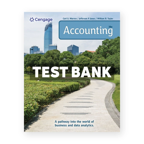 Accounting 30th Warren Test Bank