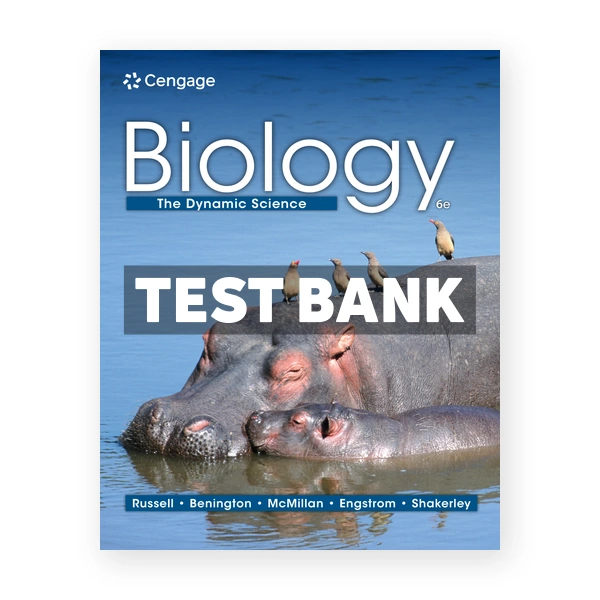Biology - The Dynamic Science 6th Russell Test Bank
