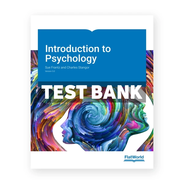 Introduction to Psychology v5 1st Frantz Test Bank