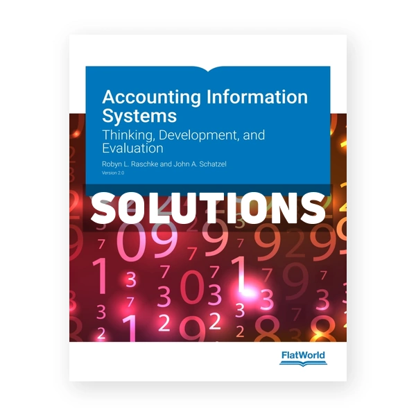 Accounting Information Systems v2 1st Raschke Solutions Manual